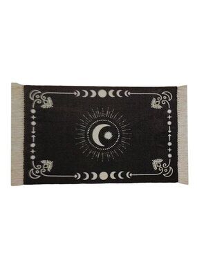 Place and Time 24 x 36in Halloween Celestial Eclipse Rug from Recycled Polyester
